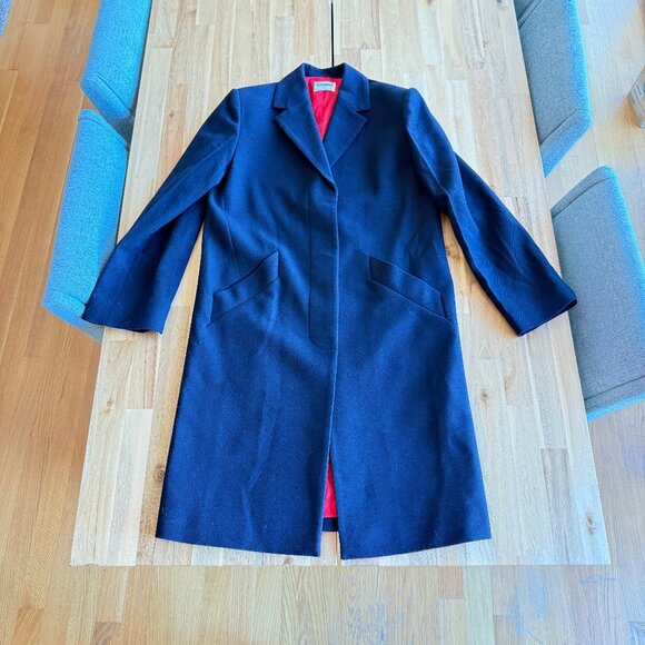 Zadig & Voltaire Marly Lainage Navy Wool Blend Coat M NWOT - Picture 1 of 7